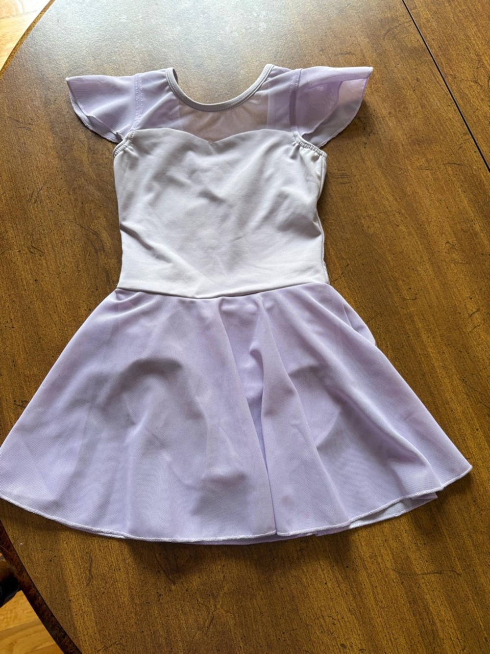 Source Unknown Light Lavender Kids Ballet Dress